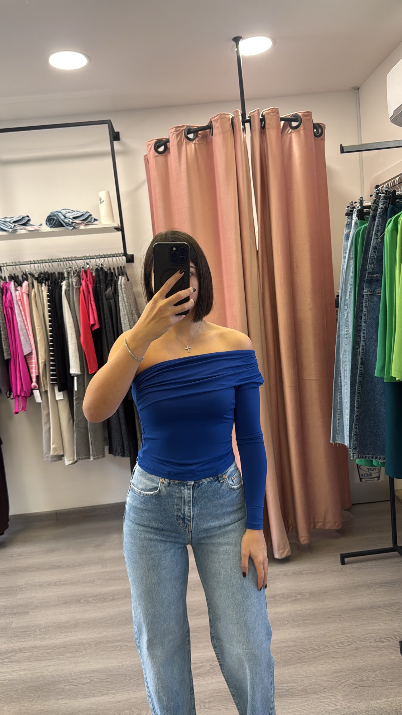 Basic Top - White/Blue