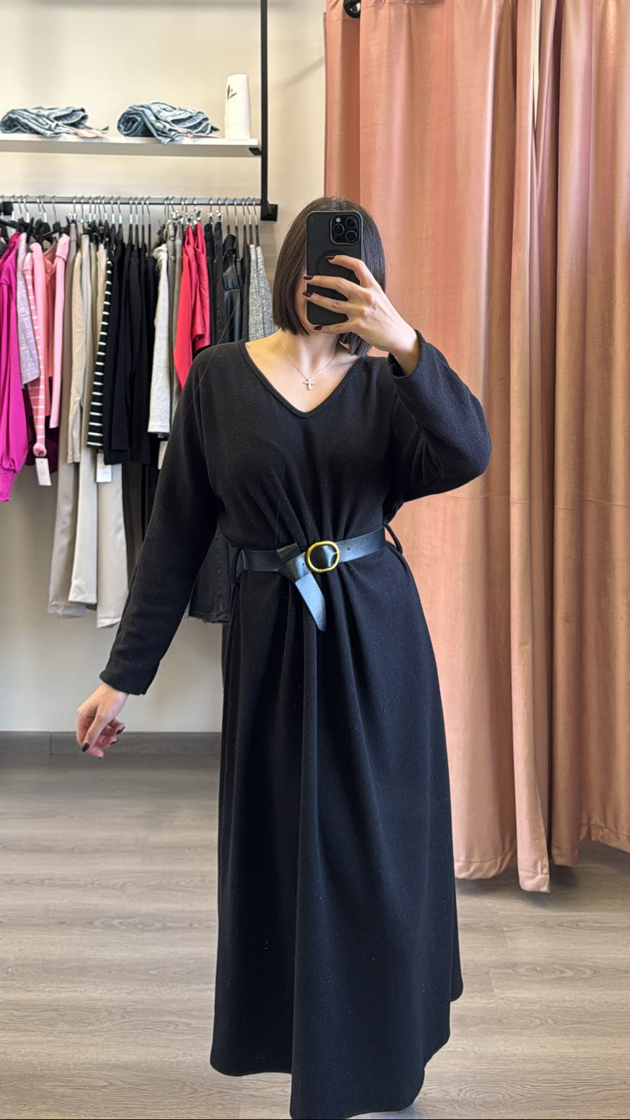 Midi Dress -Italian Knitwear Fabric