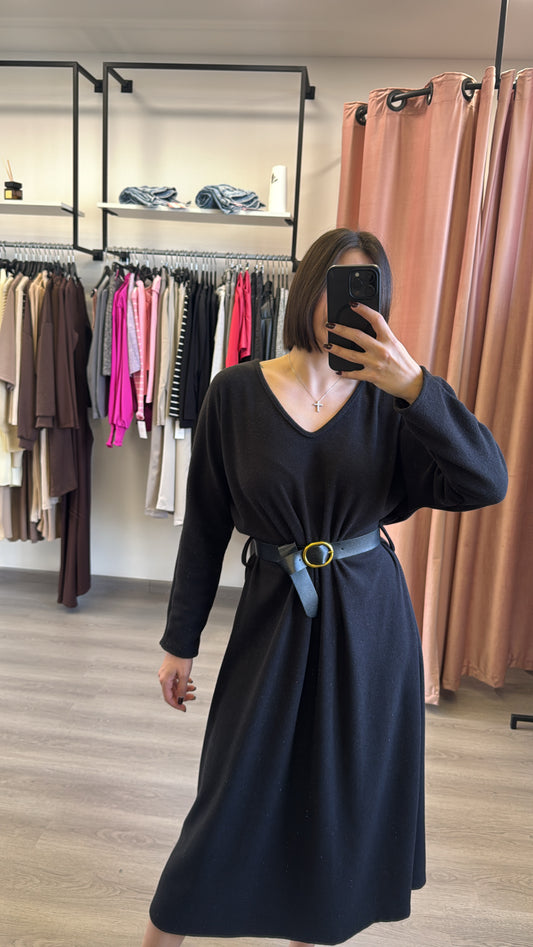 Midi Dress -Italian Knitwear Fabric