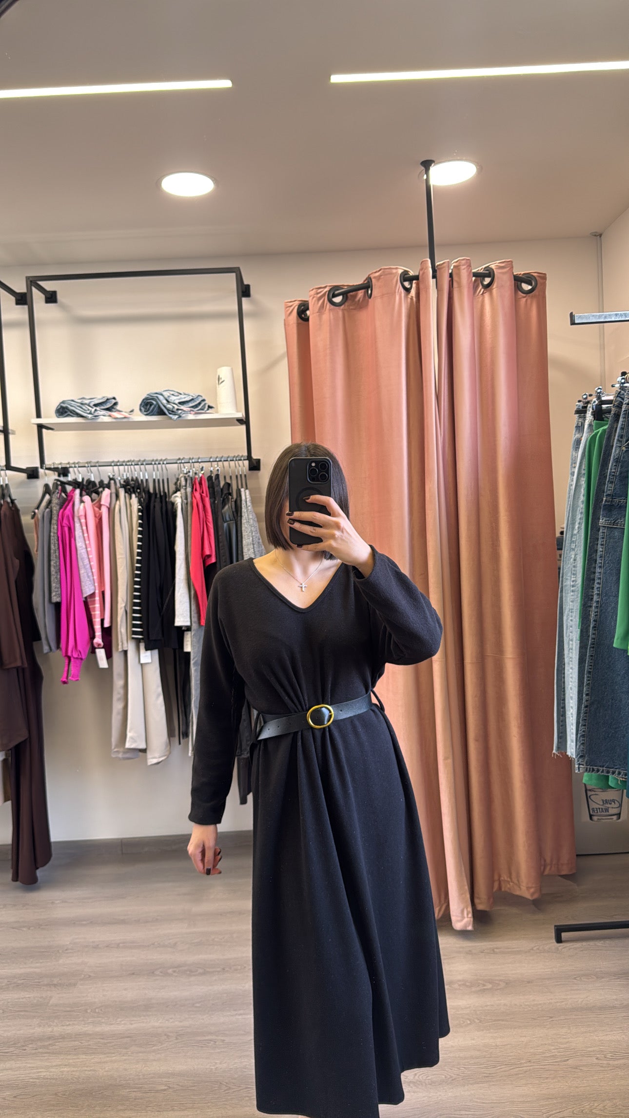 Midi Dress -Italian Knitwear Fabric