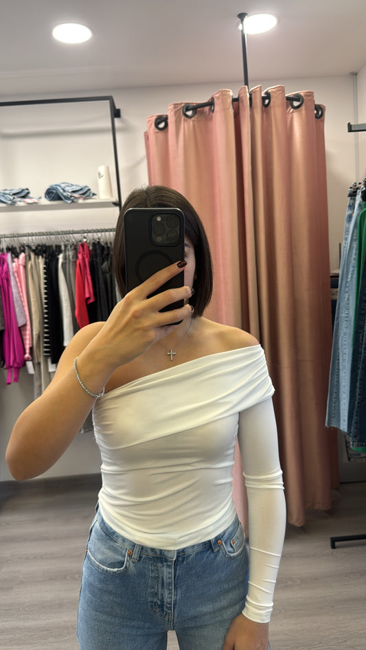 Basic Top - White/Blue