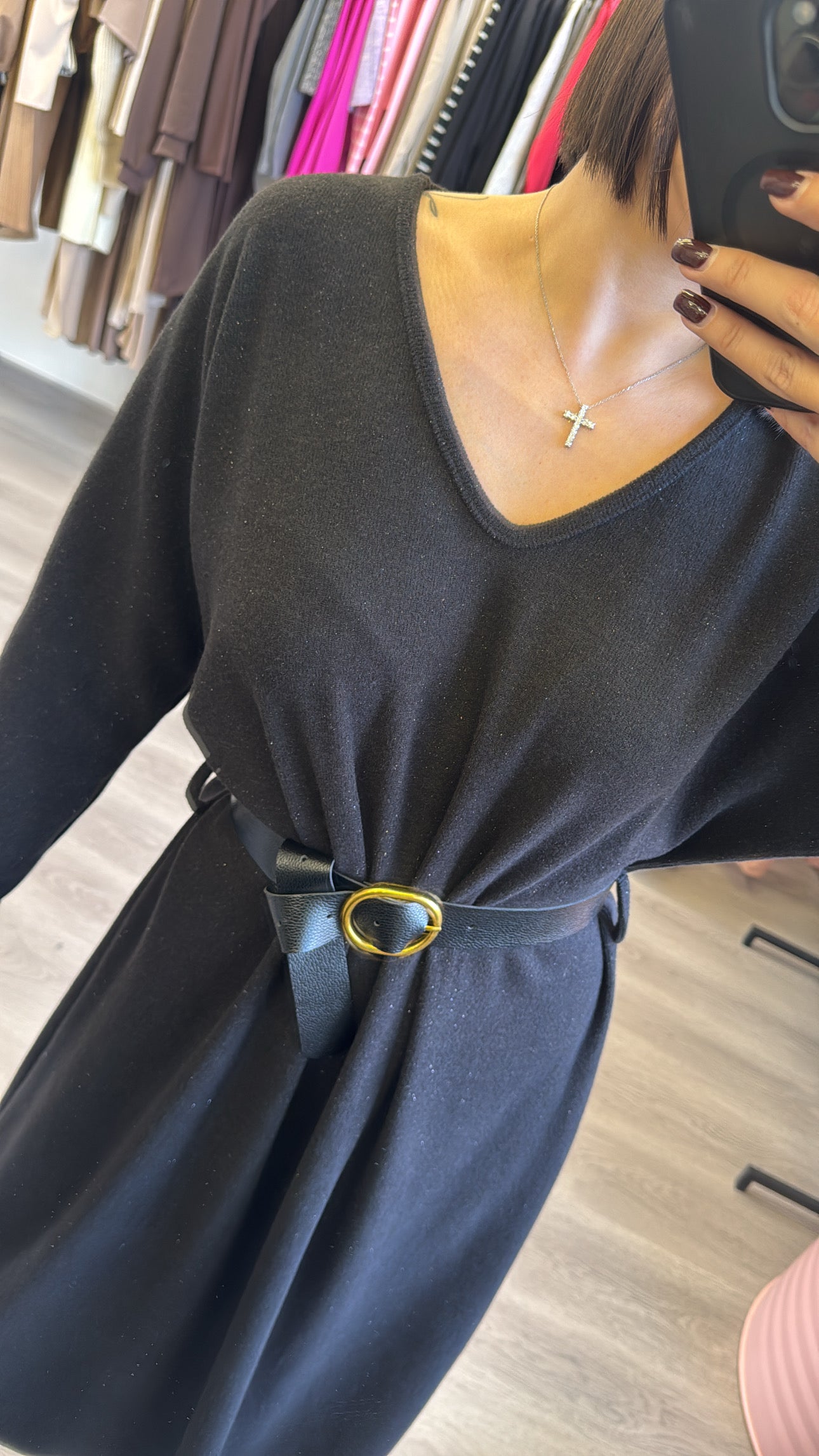 Midi Dress -Italian Knitwear Fabric