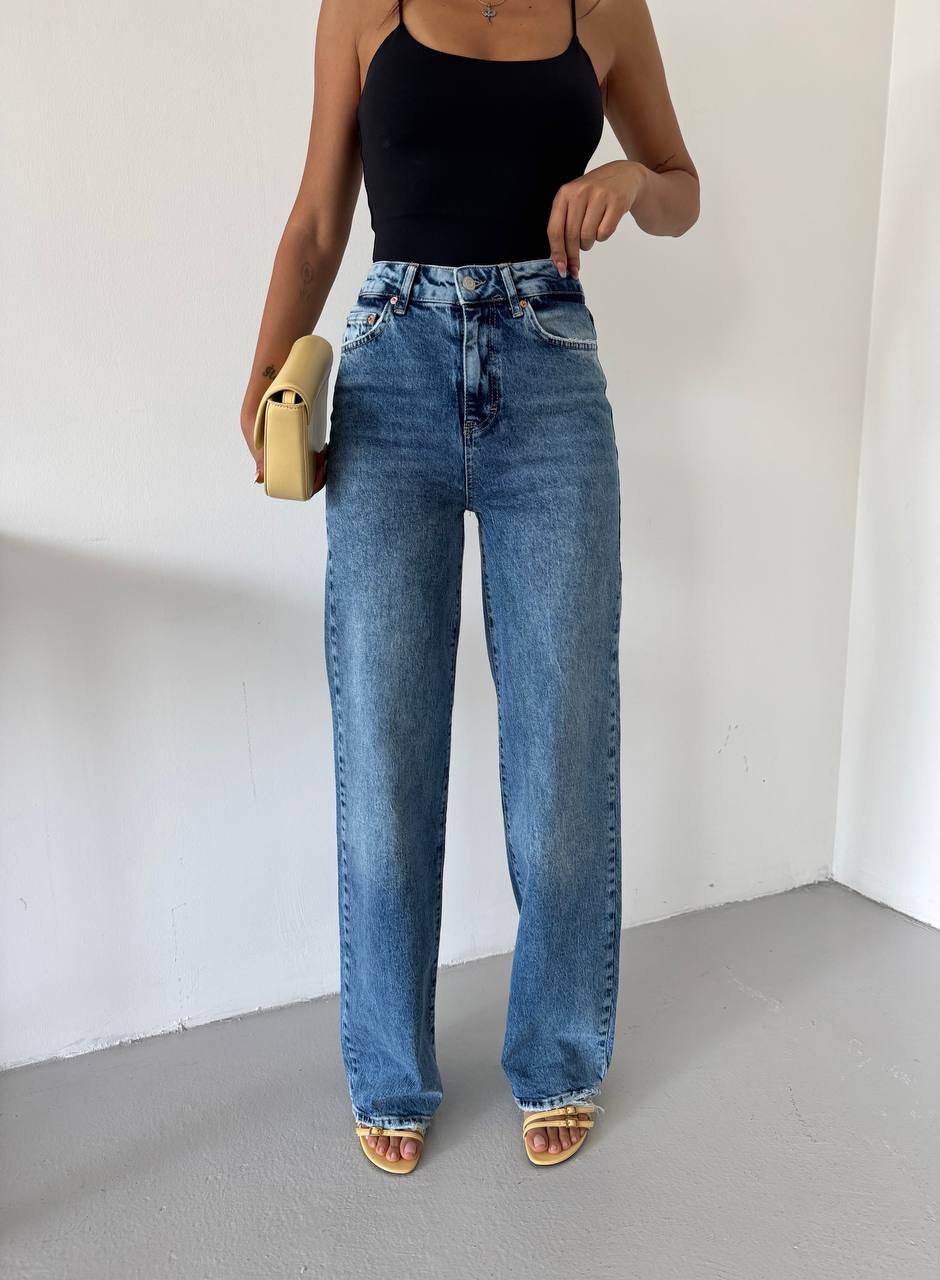 Palazzo Denim - Straight Leg