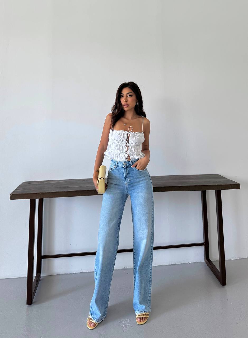 Palazzo Denim - Straight Leg