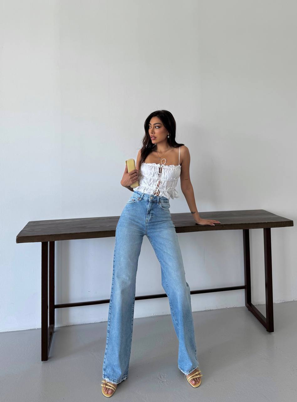 Palazzo Denim - Straight Leg