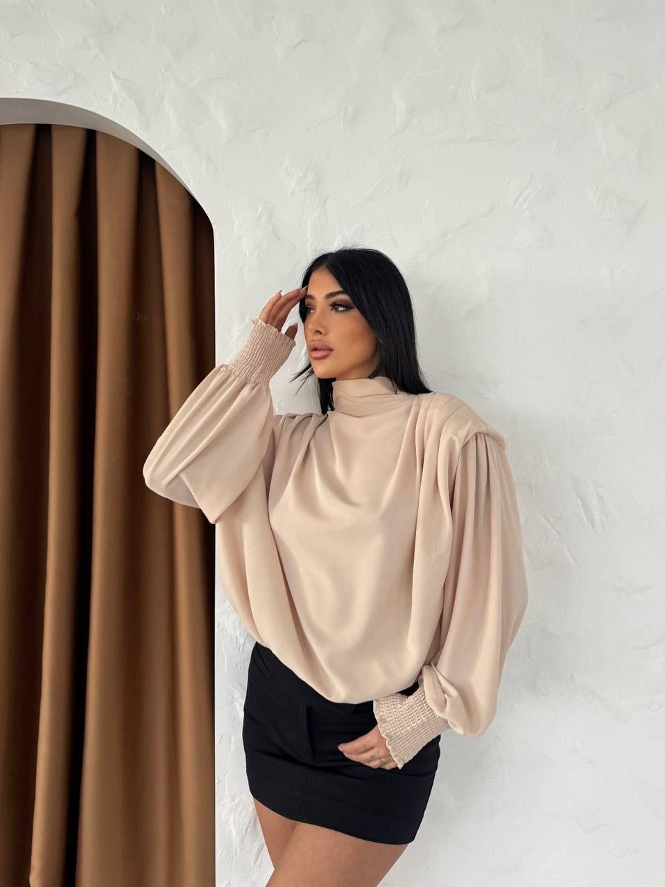 Satin Long Sleeve Top - 3 Colors